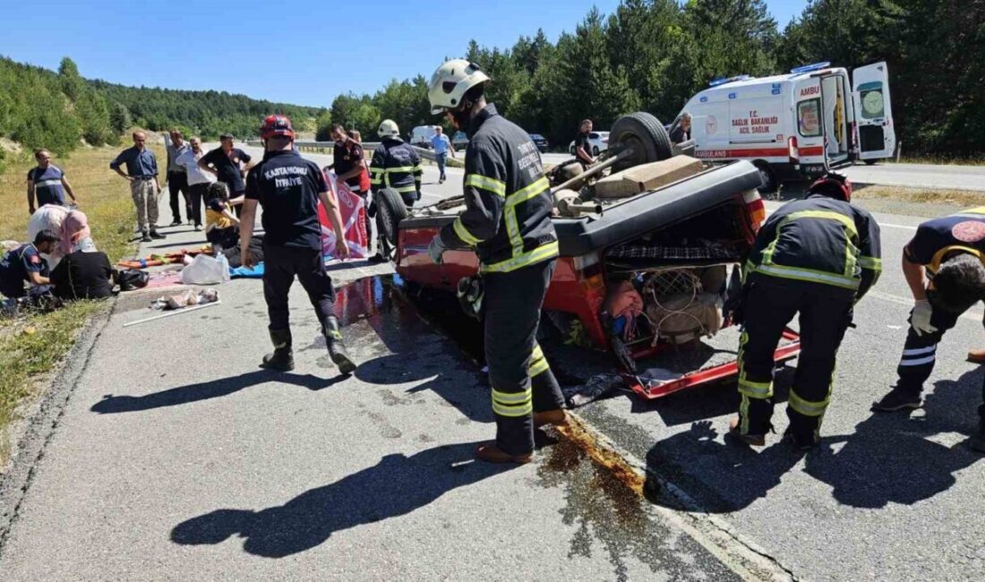 Kurucaören köyü yakınlarında meydana gelen trafik kazasında Fiat Tofaş marka