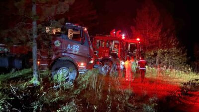 Kastamonu’da çıkan orman yangını, akşam saatlerinde Kızılkese köyü Kargın Mahallesi’nde