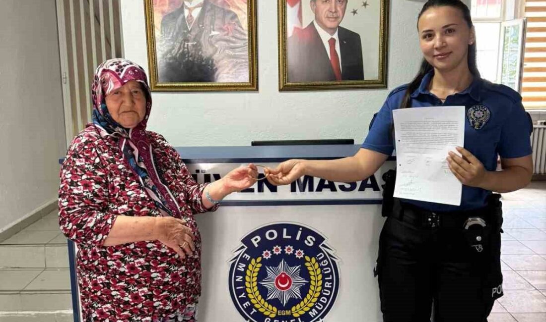 Eskişehir’de bir vatandaşın kaybettiği 18 gram ağırlığındaki burma altın bilezik,