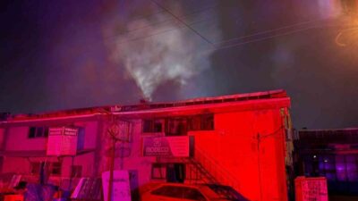 Melikgazi ilçesinde bulunan bir galvaniz kaplama atölyesinde çıkan yangın, itfaiye