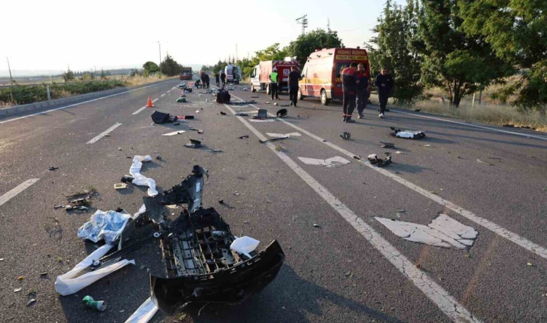 Nevşehir’de meydana gelen trafik kazasında bir otomobilin takla atması sonucu