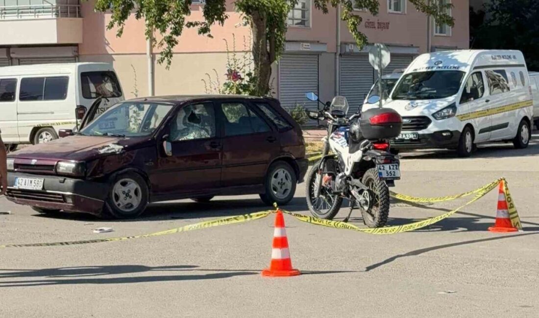 Seydişehir ilçesinde meydana gelen trafik kazasında, bir otomobil ile bir