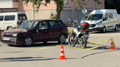 Seydişehir ilçesinde meydana gelen trafik kazasında, bir otomobil ile bir