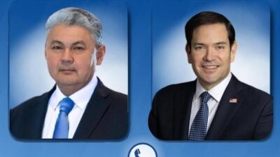 Kazakistan Dışişleri Bakanı Yermek Koşerbayev, ABD Dışişleri Bakanı Marco Rubio