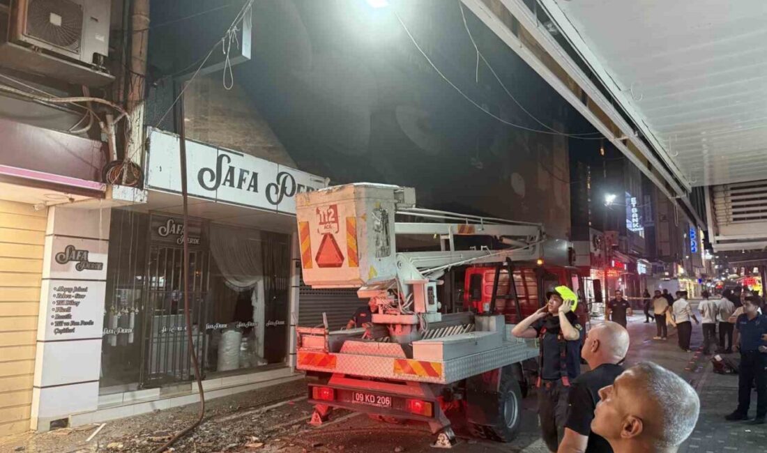 Efeler ilçesinde bulunan Perande Alışveriş Merkezi’nin yeni şubesi tadilatı sırasında