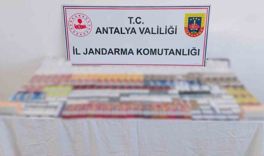 Kemer ilçesinde jandarma ekipleri tarafından düzenlenen kaçakçılık operasyonunda geniş çapta