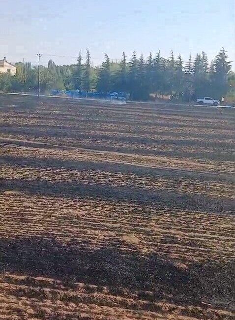 Eskişehir’in Tepebaşı ilçesine bağlı Keskin Mahallesi’nde bir evin bahçesinde çıkan