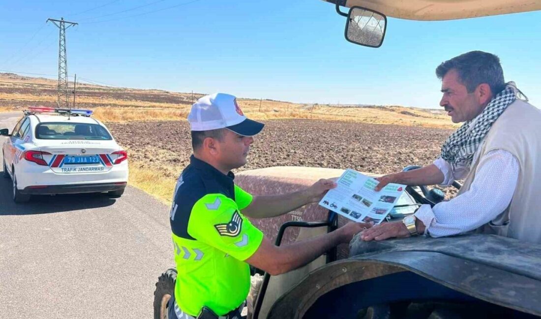 Kilis’te İl Jandarma Komutanlığı ekipleri, tarım sezonunda traktör ve tarım