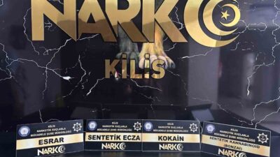 Kilis’te, Narkotik ekiplerinin uyuşturucu madde ticareti yapan ve kullanan kişilere