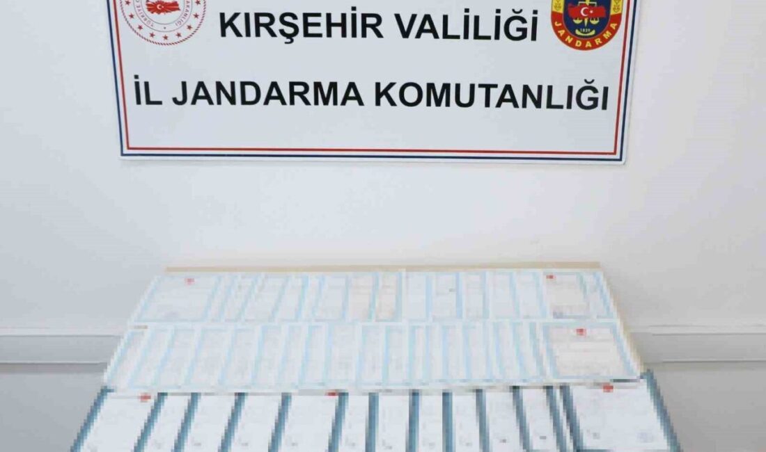 Kırşehir’de Jandarma ekipleri tarafından gerçekleştirilen tefecilik operasyonunda yakalanan ve adli