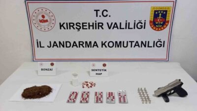 Kırşehir İl Emniyet Müdürlüğü tarafından yürütülen operasyonlarda çeşitli uyuşturucu maddeler,