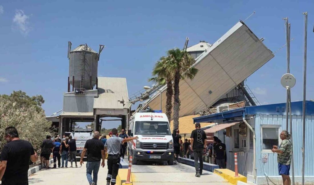 Toprak Ürünleri Kurumu’na ait bir buğday silosu, Kuzey Kıbrıs Türk