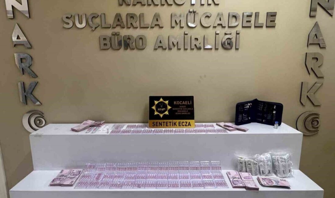 Kocaeli ilinde düzenlenen operasyonlarda 316 adet sentetik uyuşturucu ve 146