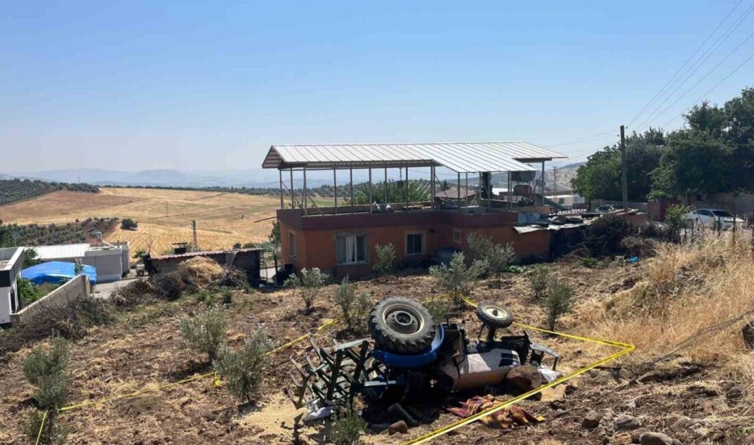 Kilis ilinde meydana gelen bir kaza sonucunda, traktörü devrilen 71