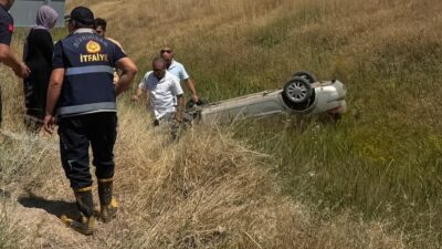Kontrolden çıkarak takla atan bir otomobilde meydana gelen trafik kazasında,