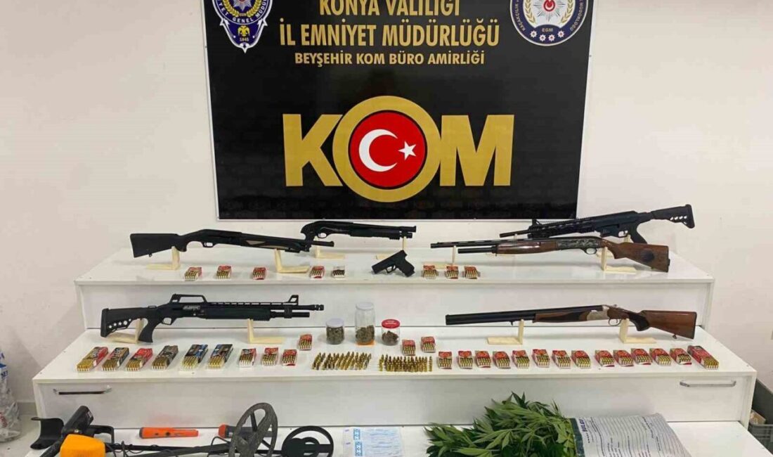 Konya’da polis ekipleri tarafından tefecilik suçlarıyla ilgili gerçekleştirilen operasyonlarda 4