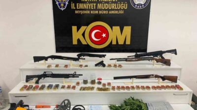 Konya’da polis ekipleri tarafından tefecilik suçlarıyla ilgili gerçekleştirilen operasyonlarda 4