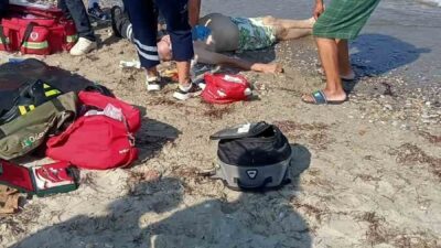 Kuşadası ilçesinde, denize giren ve boğularak hayatını kaybeden 79 yaşındaki