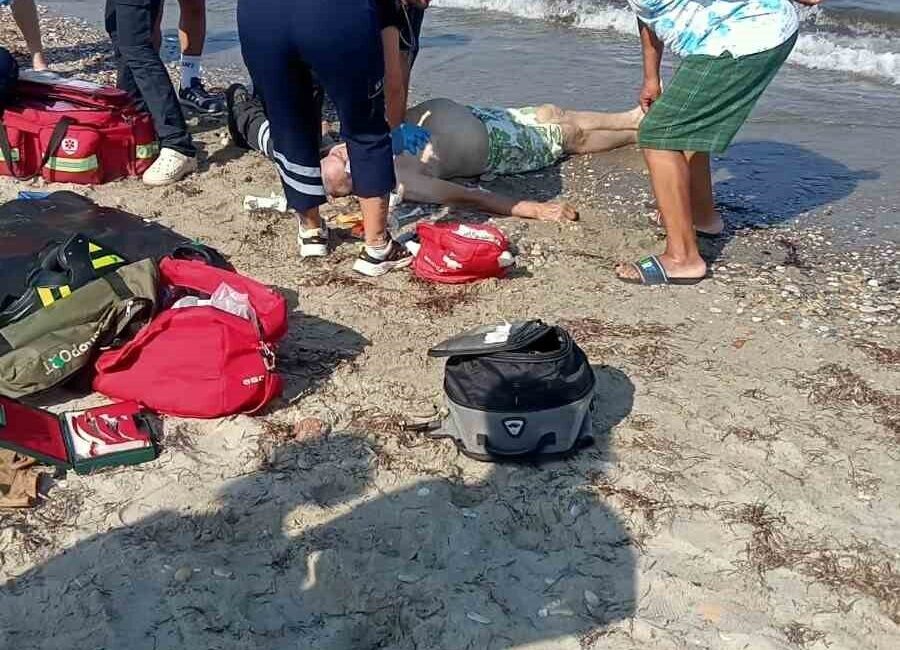 Kuşadası ilçesinde, denize giren ve boğularak hayatını kaybeden 79 yaşındaki