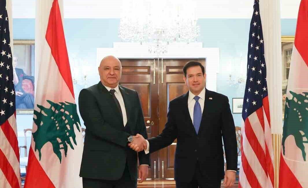 Lübnan Cumhurbaşkanı Joseph Aoun, ABD Dışişleri Bakanı Marco Rubio ile