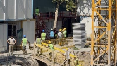 Lüleburgaz ilçesindeki belediye hizmet binası inşaatı şantiyesinde meydana gelen kavgada