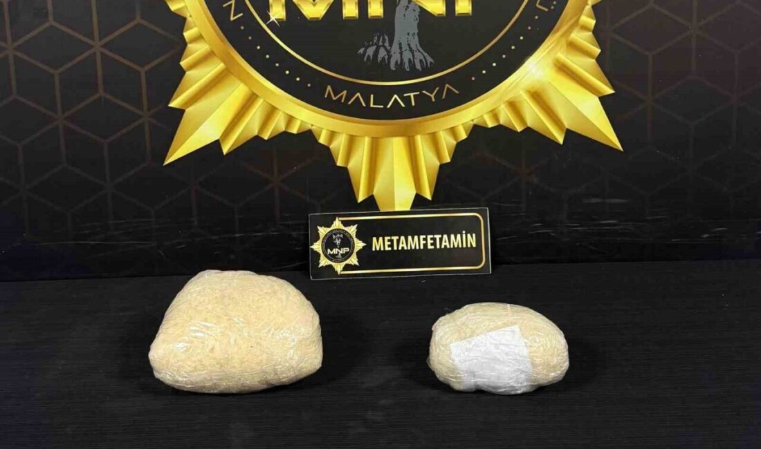 Malatya’da Emniyet Müdürlüğü Narkotik ve Kaçakçılıkla Mücadele ekipleri tarafından yapılan