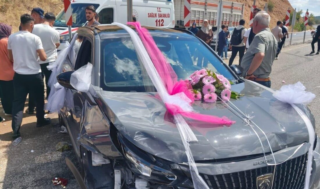 Doğanşehir ilçesinde düğün konvoyunda meydana gelen zincirleme trafik kazasında 9