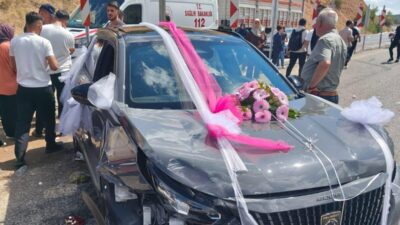 Doğanşehir ilçesinde düğün konvoyunda meydana gelen zincirleme trafik kazasında 9