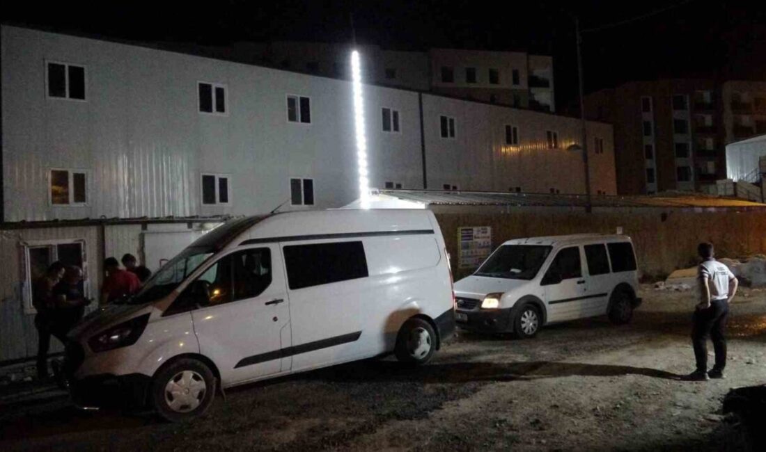 Malatya’nın Battalgazi ilçesinde, bir şantiyede gece yarısı meydana gelen olayda,