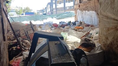 Battalgazi ilçesinde, sağlıksız koşullarda kayısı depolayan bir iş yerinin denetimi
