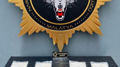 Malatya’da, 2 kilo 29 gram sentetik kannabinoid hammaddesi ele geçirildi.