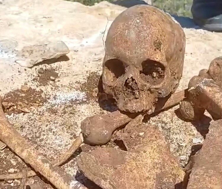 Hekimhan ilçesinde bir inşaat alanında insan kemikleri ve bir kafatası