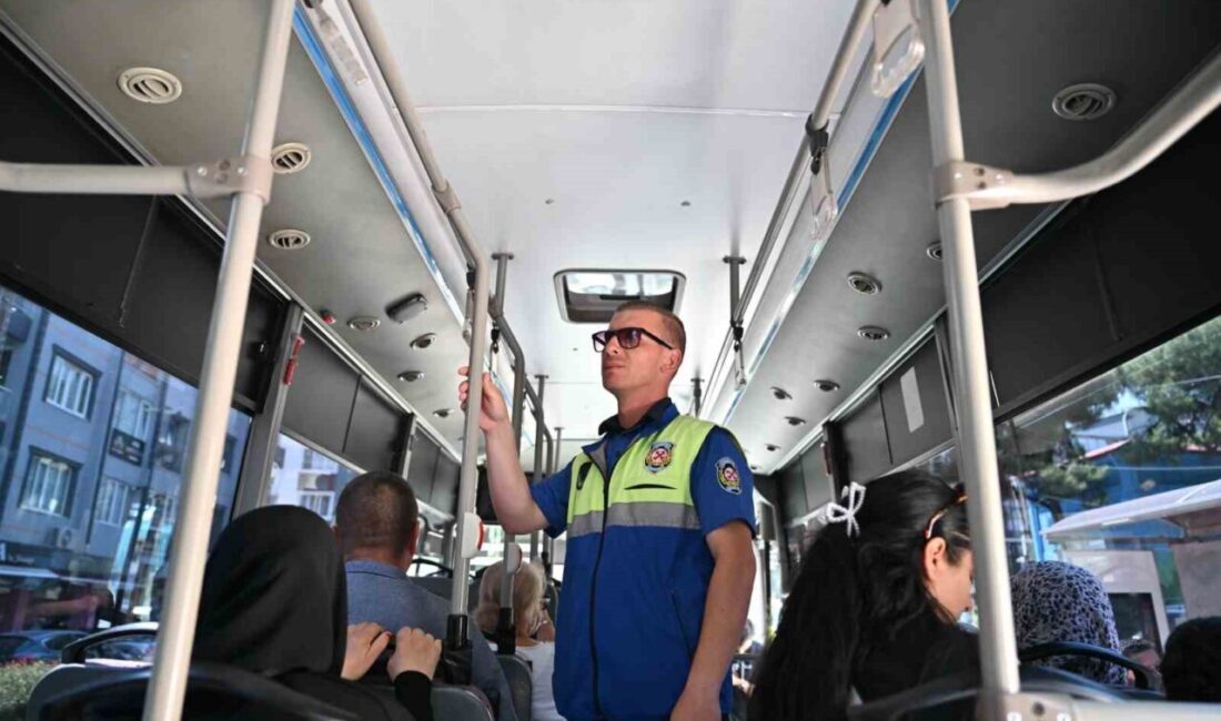 Manisa Büyükşehir Belediyesi, yükselen hava sıcaklıkları sebebiyle toplu taşıma araçlarında