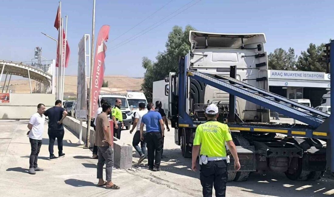 Mardin’in Nusaybin ilçesinde meydana gelen trafik kazasında iki tır çarpıştı