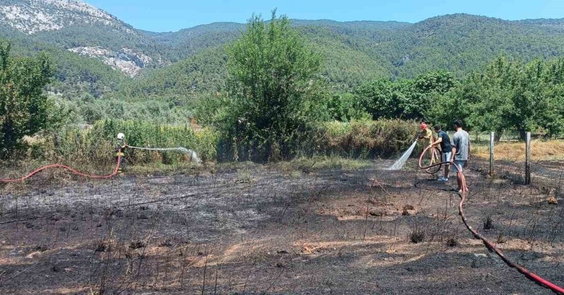 Menteşe ilçesine bağlı Yaraş Mahallesi’nde bugün öğleden sonra meydana gelen