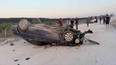 Mersin’in Tarsus ilçesinde, trafiğe kapatılmış stabilize bir yolda meydana gelen