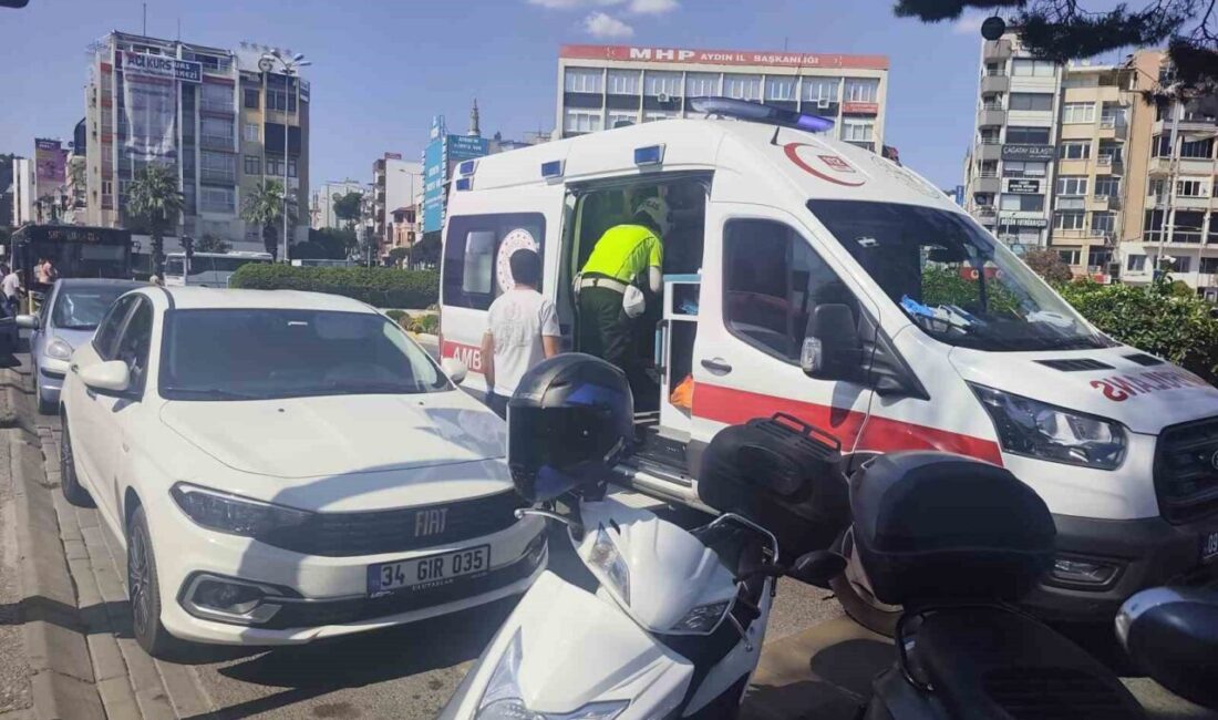 Aydın’ın Efeler ilçesinde meydana gelen bir trafik kazasında, motosiklet sürücüsü