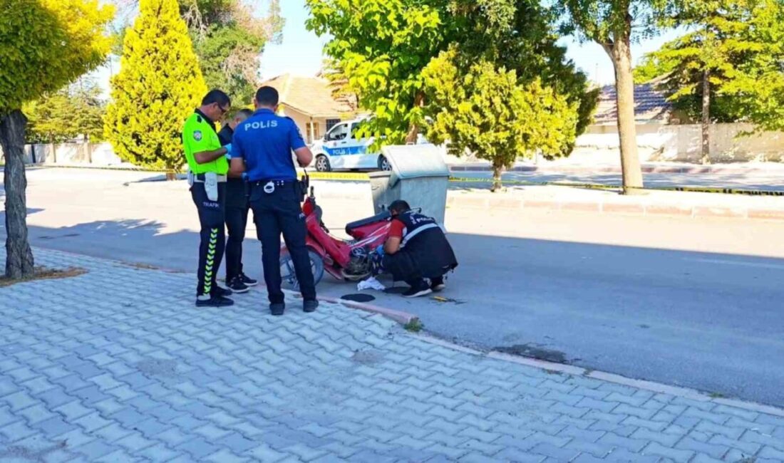 Aksaray’ın Sultanhanı ilçesinde bir motosiklet sürücüsü, seyir halindeyken aniden kalp