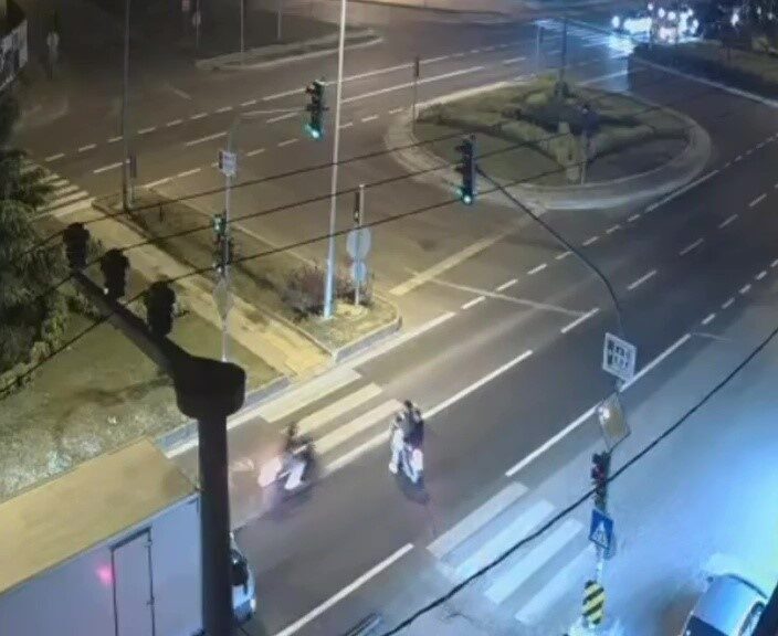 Düzce’de bir kara yolundaki yaya geçidinde meydana gelen motosiklet kazasında