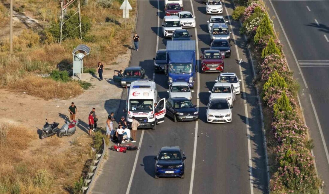 Muğla’nın Yatağan ilçesinde, Bayır Mahallesi yakınlarında meydana gelen bir motosiklet