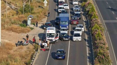 Muğla’nın Yatağan ilçesinde, Bayır Mahallesi yakınlarında meydana gelen bir motosiklet