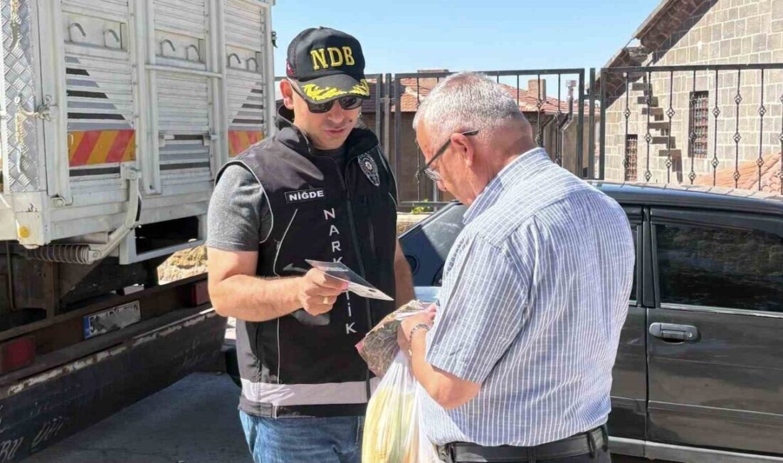 Niğde İl Emniyet Müdürlüğü Narkotik Suçlarla Mücadele Şube Müdürlüğü ekipleri,