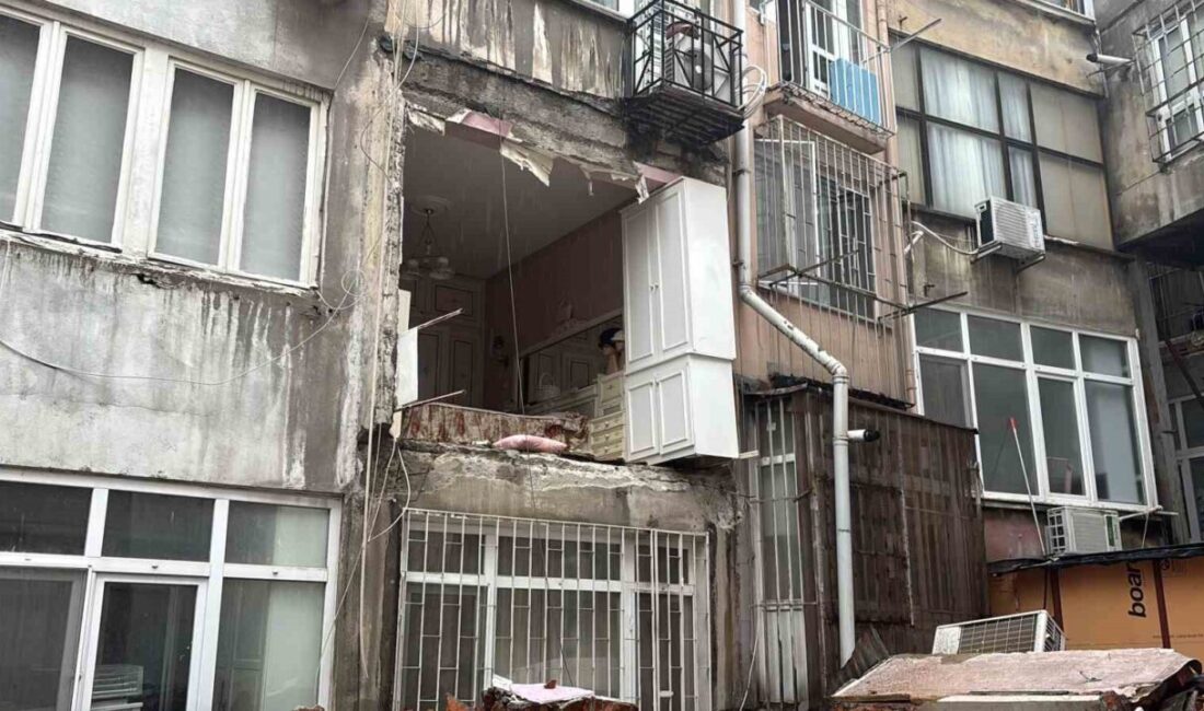 Nişantaşı’nda Bir Binanın Duvarında Çökme Meydana Geldi İstanbul’un şık semtlerinden