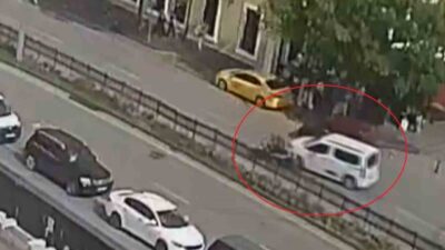 Samsun’da meydana gelen trafik kazasında, motosiklet sürücüsü hafif ticari araca