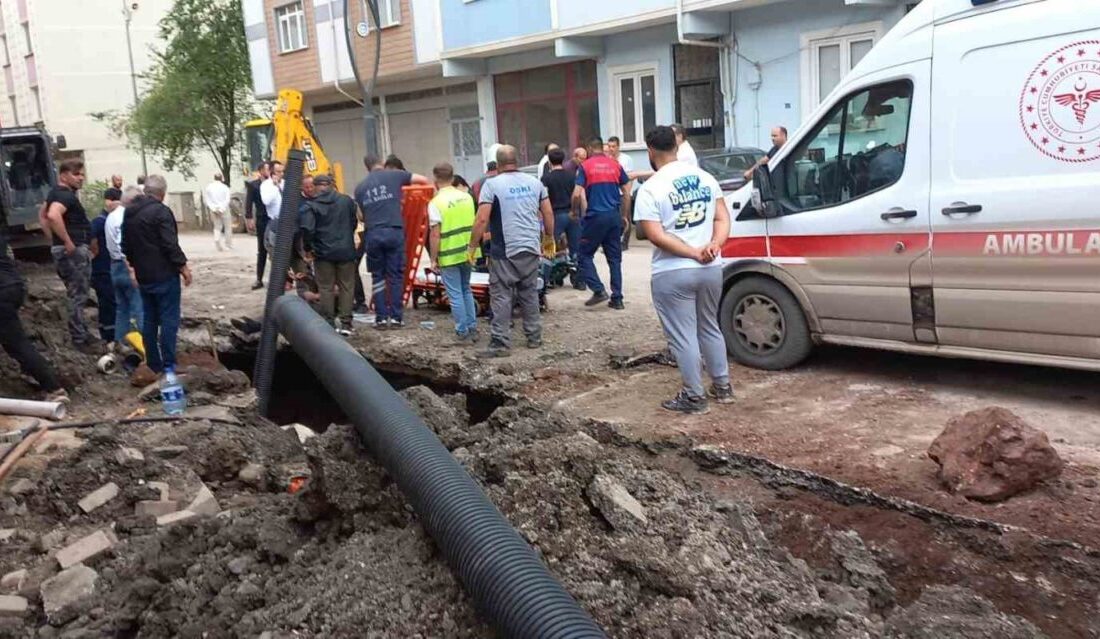 Ordu’nun Aybastı ilçesinde altyapı çalışmaları esnasında meydana gelen göçük sonucu,