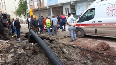Ordu’nun Aybastı ilçesinde altyapı çalışmaları esnasında meydana gelen göçük sonucu,