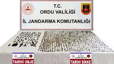 Ordu ilinde jandarma ekipleri tarafından gerçekleştirilen operasyonda çok sayıda sikke