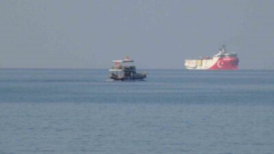 Türkiye’nin milli imkanlarla inşa edilen Oruç Reis Sismik Araştırma Gemisi,