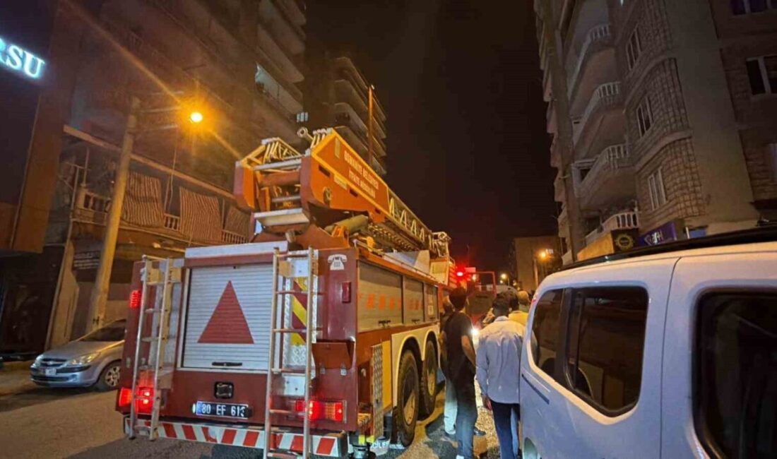 Osmaniye ilinde bulunan bir apartmanın 6. katındaki balkonda yakılan mangaldan
