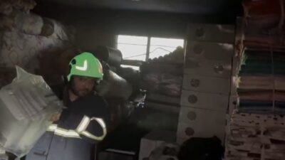 Kadirli ilçesinde bulunan bir evin bodrum katında çıkan yangın, kısa